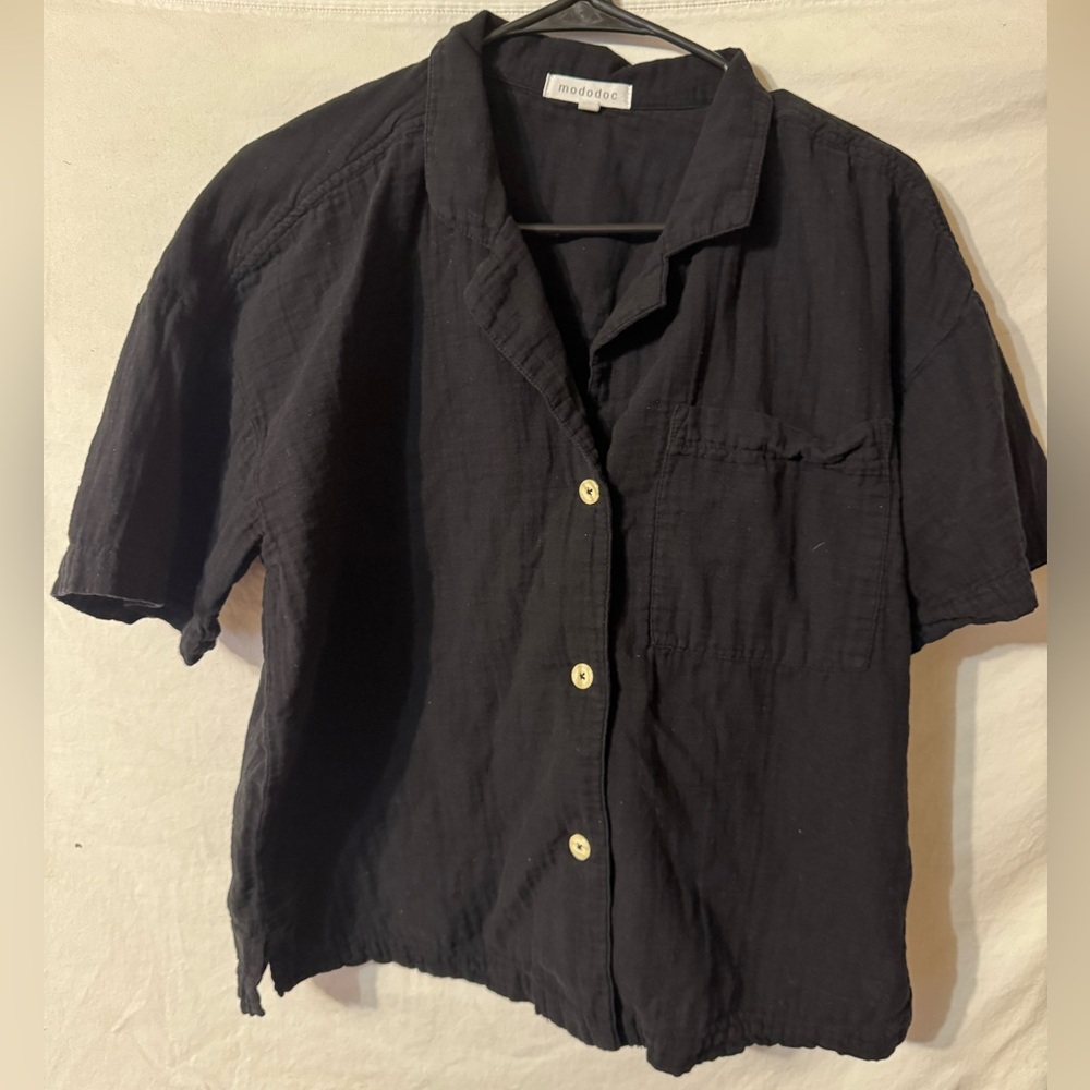 Black Button-Up Shirt